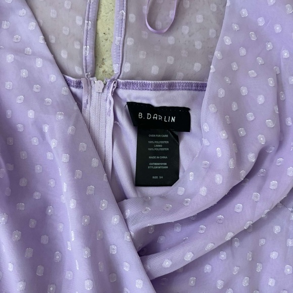 macys mini dress, lavender, good condition, s. - Picture 3 of 3